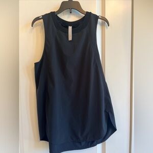 Athleta Tank Black XS ripped high neck